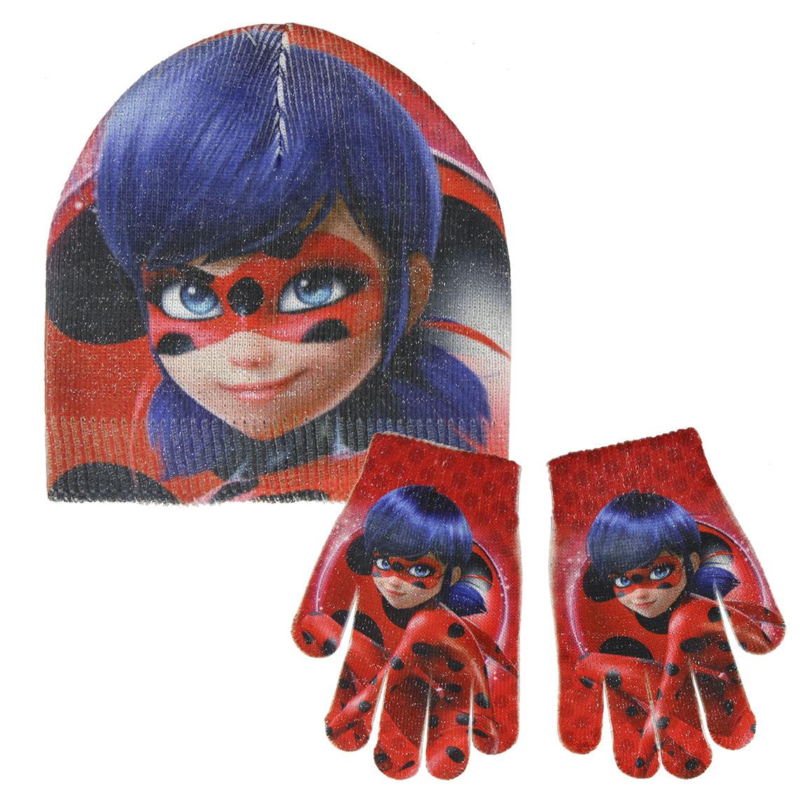 Set cappello e guanti Miraculous Lady Bug