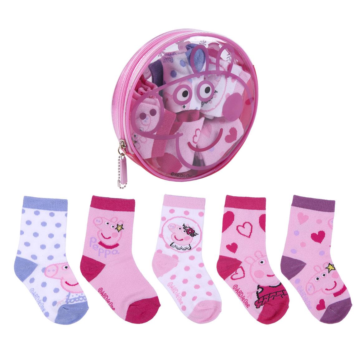 Set Calzini Peppa Pig per Neonati – Taglie 15-20