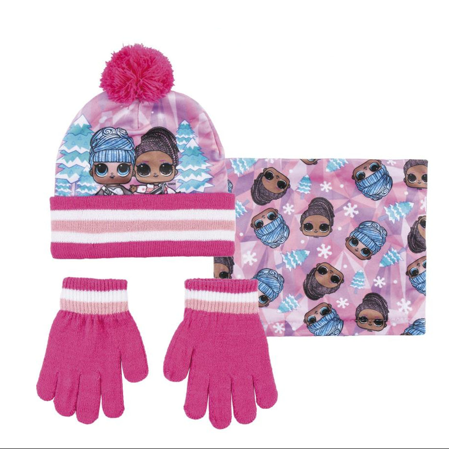 Set cappello, guanti e scaldacollo LOL Surprise