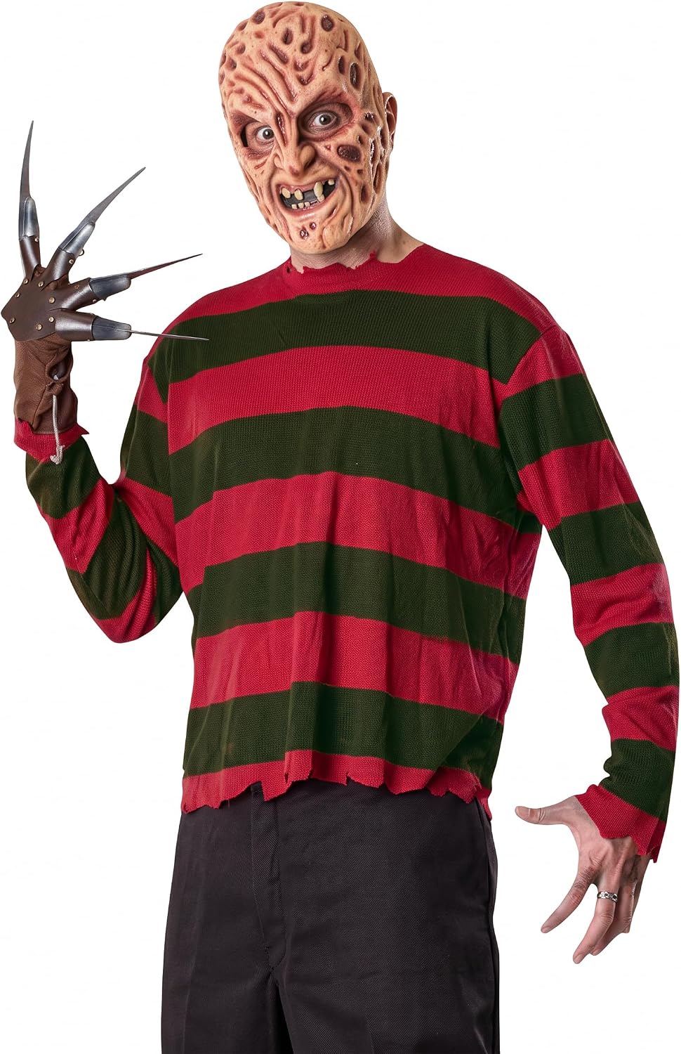 Set Freddy Krueger maschera e guanto per Halloween