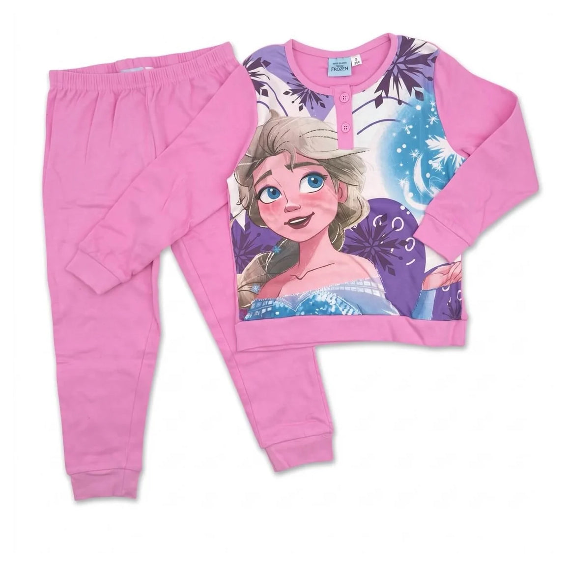 Pigiama Invernale Frozen per Bambina – Caldo Cotone, 3-8 anni