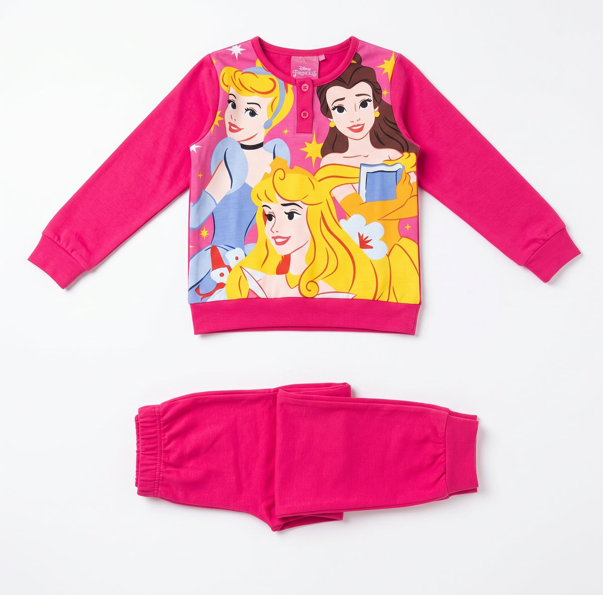 Pigiama Invernale Principesse Disney per Bambina – Caldo Cotone, 3-8 anni