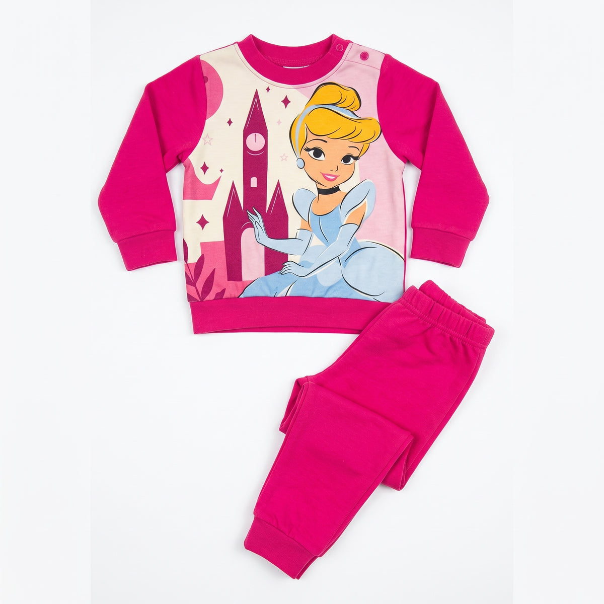 Pigiama Invernale Principesse Disney per Bimba – Caldo Cotone, 12-30 mesi