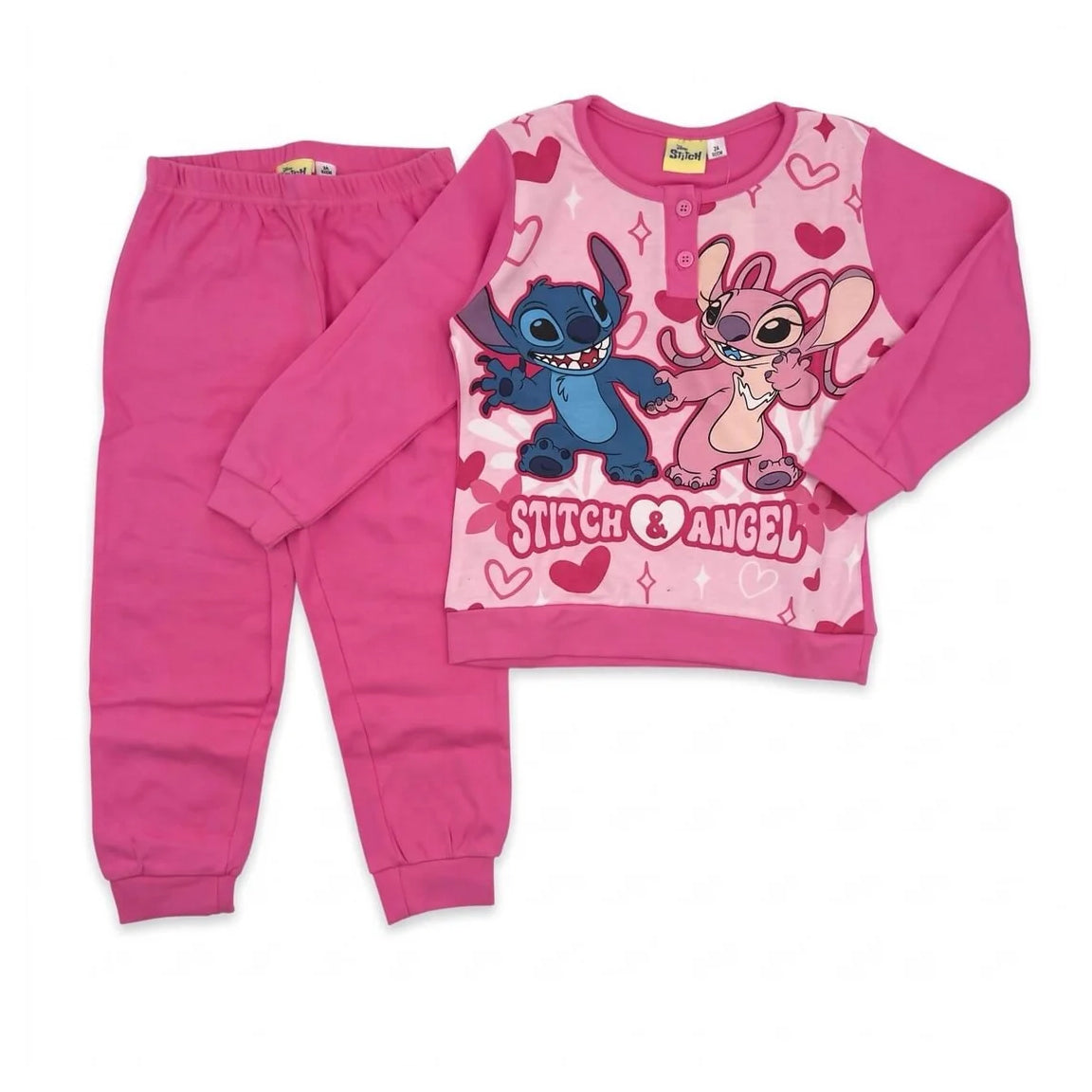 Pigiama Invernale Stitch per Bambini – Caldo Cotone, 4-8 anni