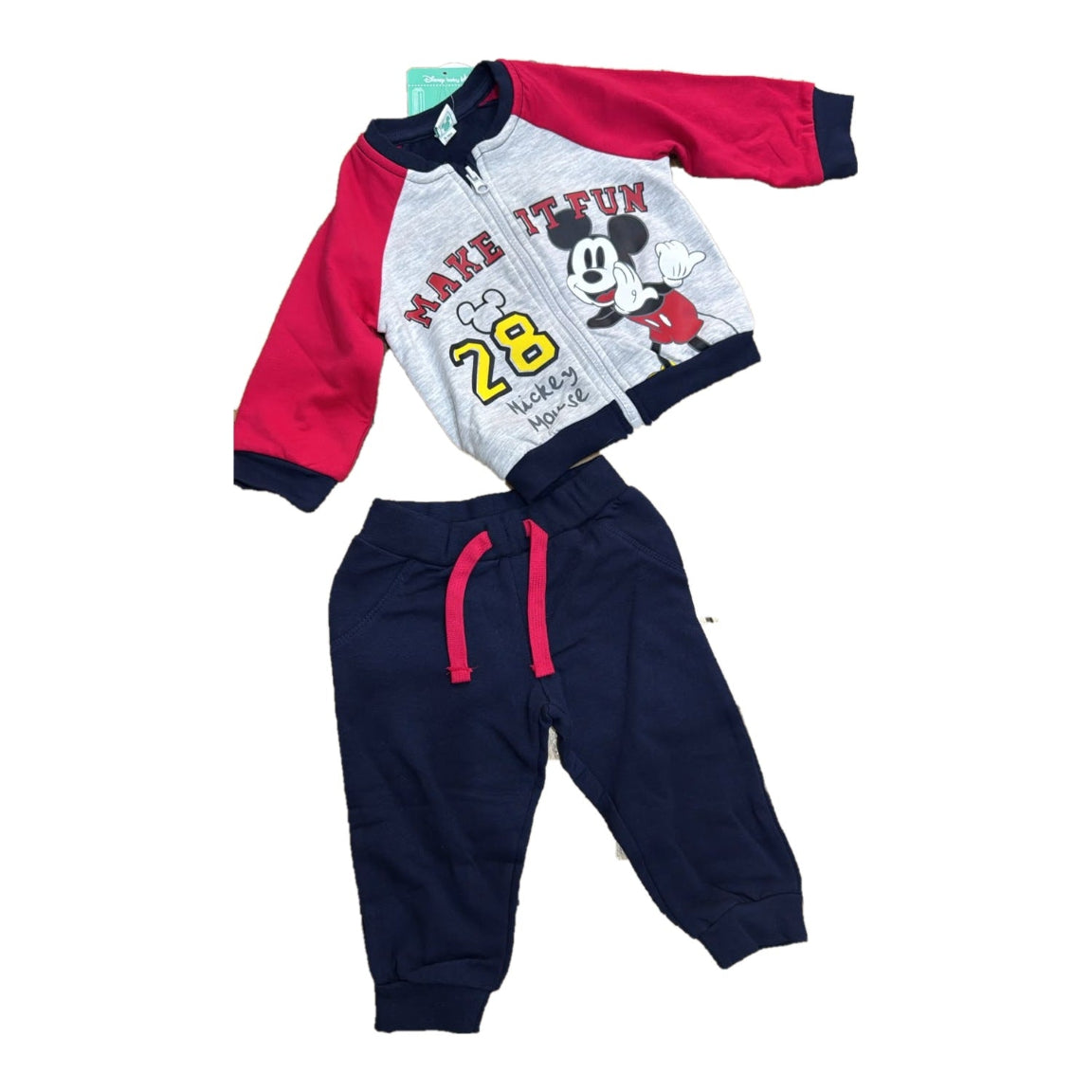 Tuta Felpata Topolino per Neonato – Disney 6-18 mesi