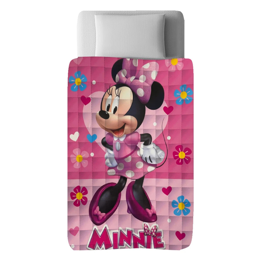 Trapunta Minnie letto singolo 160x250 cm, licenza ufficiale Disney