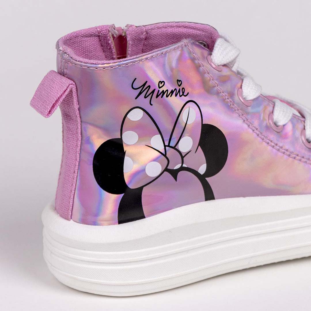 Scarpe alte Minnie rosa per bambina