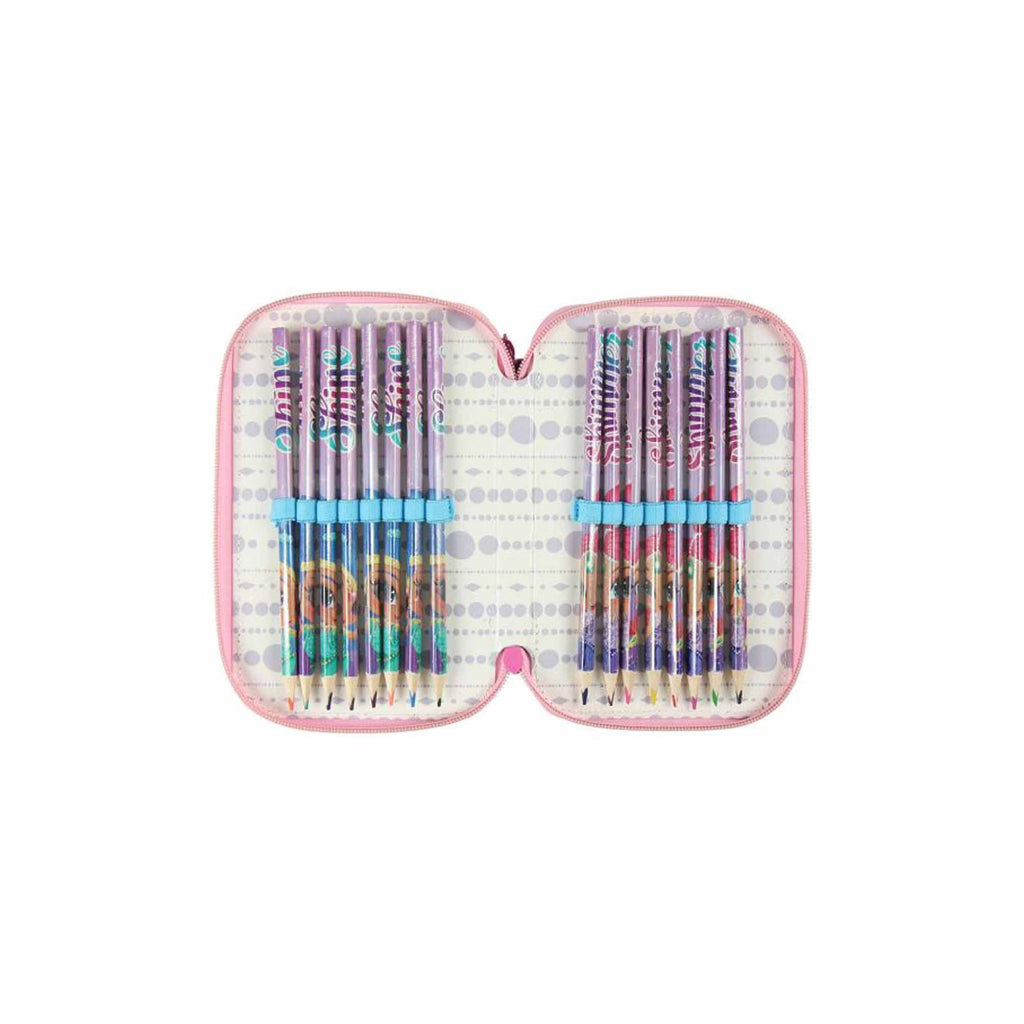 Astuccio 3 zip SHIMMER&SHINE - Chico e Chica