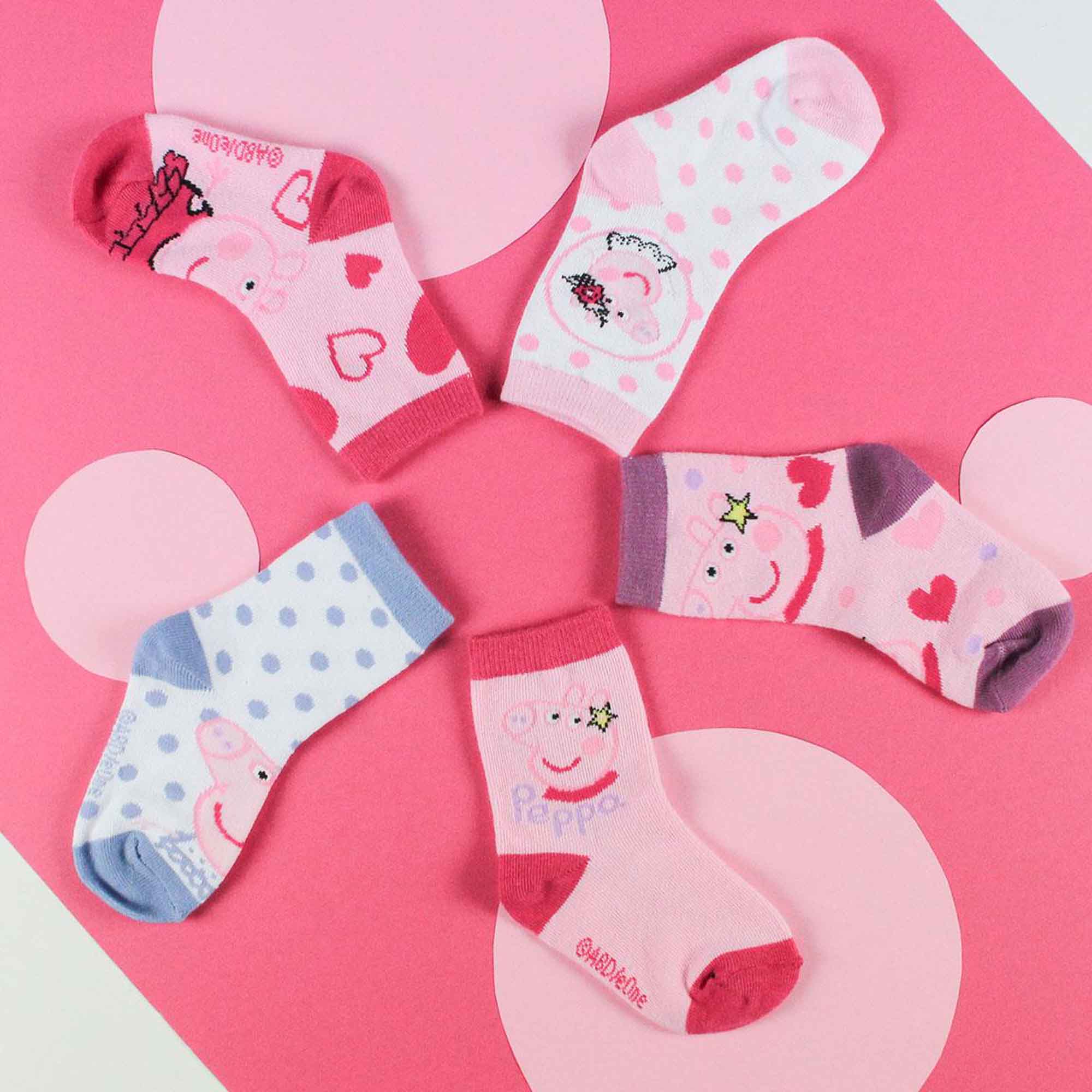 Set 5 calzini PEPPA PIG - Chico e Chica