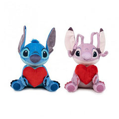 STITCH plush with heart 